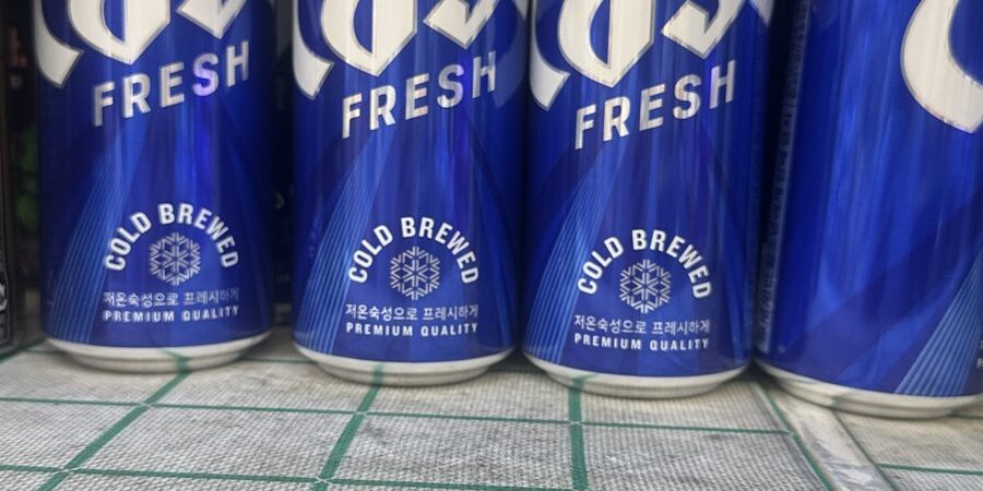 Cass Beer 500ml Can Price in Korea 2026: ₩2,400 at Food-supply mart